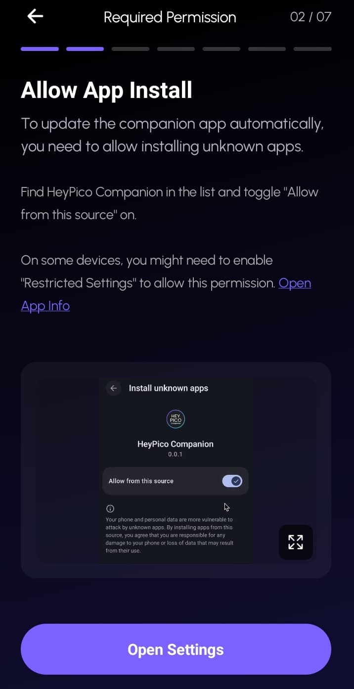 Allow App Install